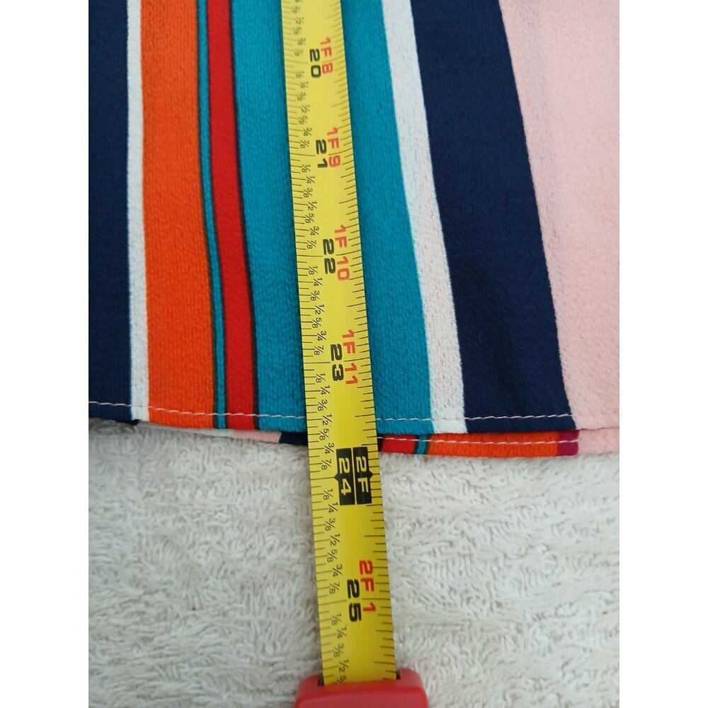 Signature Studio Off Shoulder‎ Blouse Womens XL Multi Colored Flowy Casual Boho - Picture 10 of 15